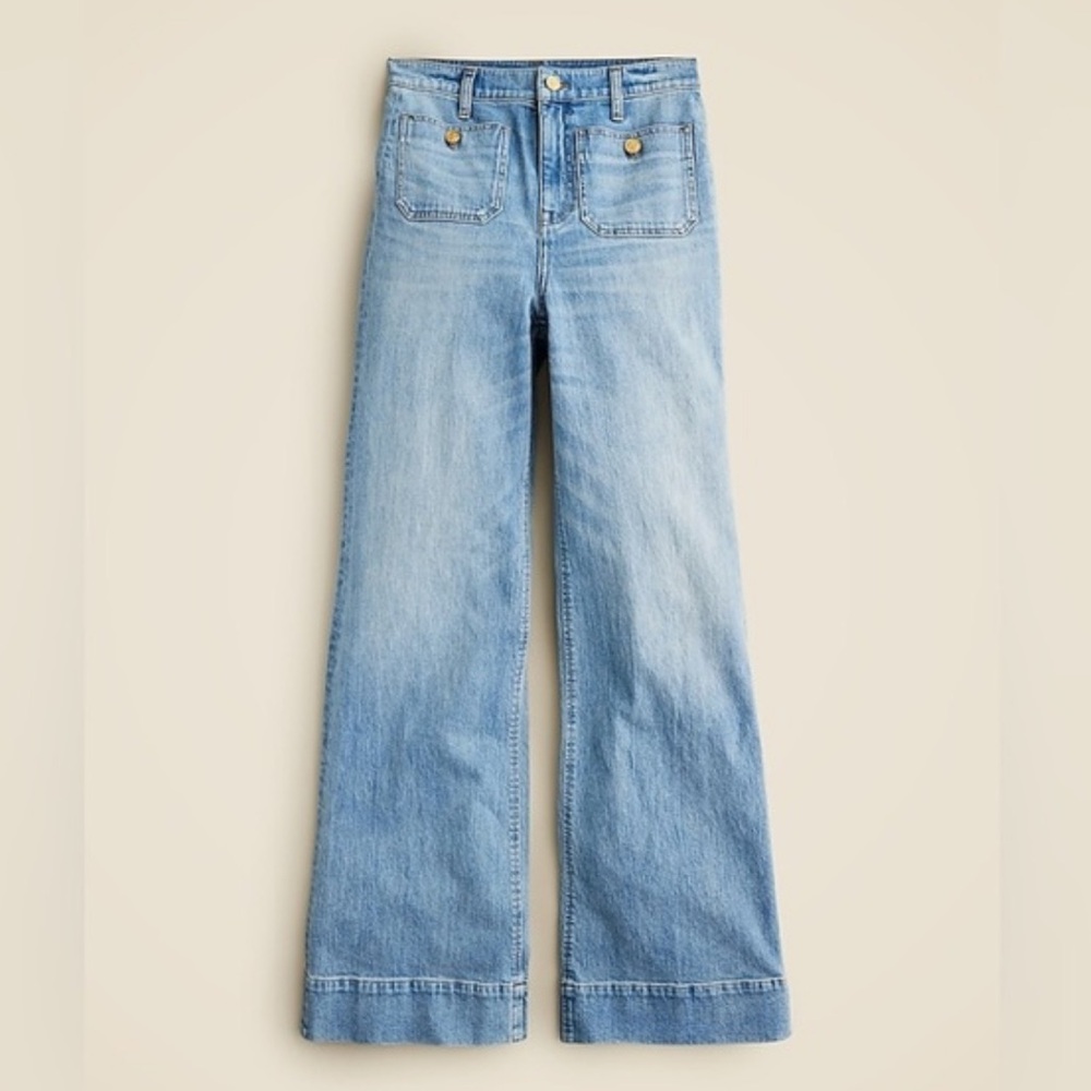 J. Crew Light Blue Flare & Wide Leg Jeans